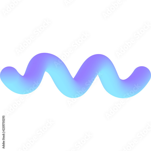 Abstract gradient line shape with fluid create dynamic pattern