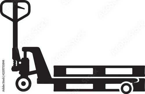 Manual Pallet Jack for Warehouse Material Handling
Hand Pallet Truck for Moving Cargo in a Warehouse
Warehouse Pallet Jack for Loading and Unloading Goods
Industrial Pallet Transport Equipment in Blac