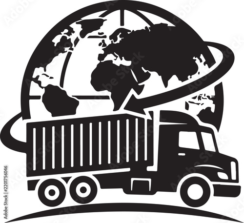 Global Container Truck for International Shipping and Logistics
Cargo Truck with Globe for Worldwide Freight Transportation
International Freight Vehicle for Global Trade and Distribution
Shipping Con
