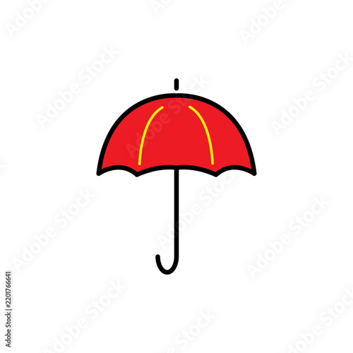 red umbrella icon