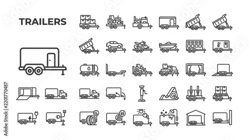 Collection of Trailer Icons