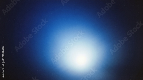 Abstract deep blue glowing light background with soft gradients