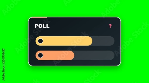 Interactive Poll Reveal Overlay on Green Screen