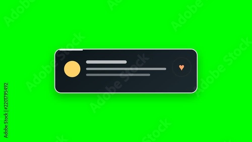 Social Media Comment Pulse Overlay on Green Screen