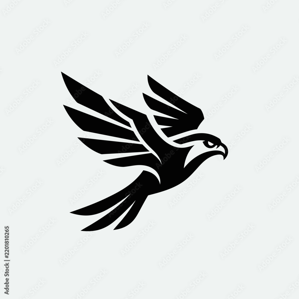 Obraz premium Stylized Falcon Logo Icon