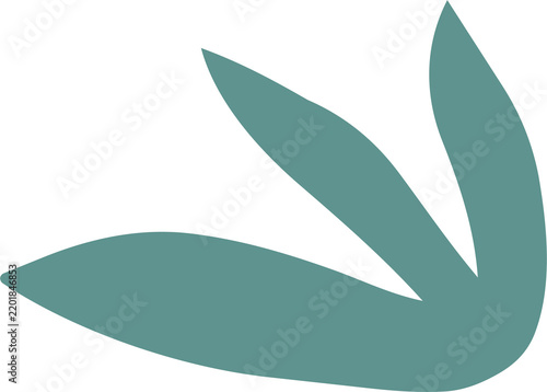 leaf flat vector illustration design