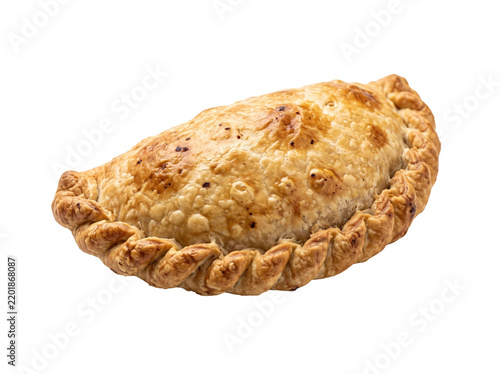 Obraz na plátně Golden Baked Savory Cornish Pasty