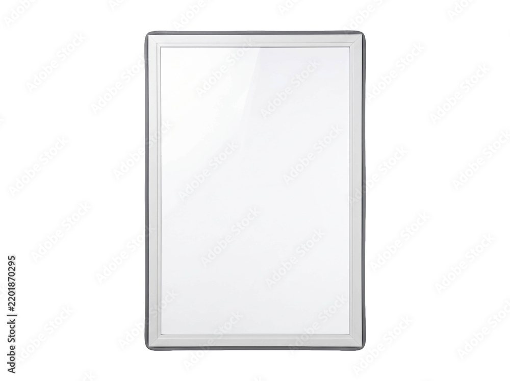 Fototapeta premium Blank Silver Aluminum Poster Frame