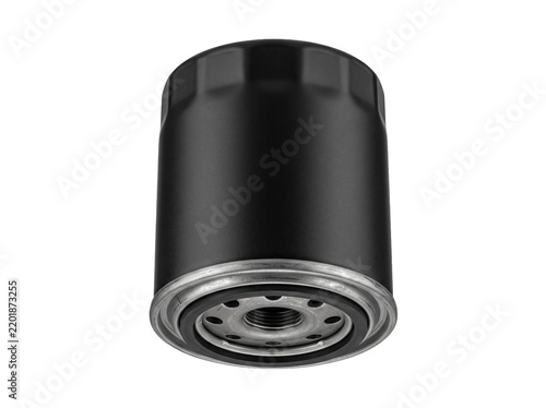 Fotografie Black Automotive Oil Filter Component