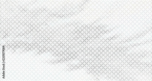 Black and white halftone dot pattern background, with gradient texture, distressed grunge overlay, effect for