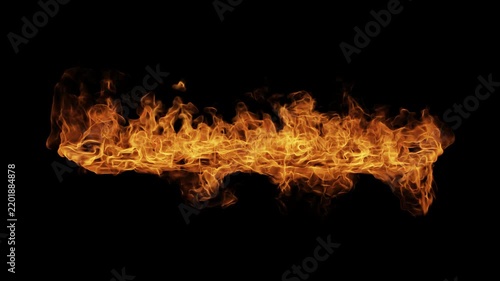 Cinematic Fire Flames and Glowing Heat Energy Background