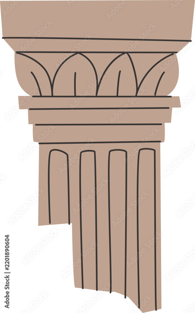 Obraz premium Doric Temple Column