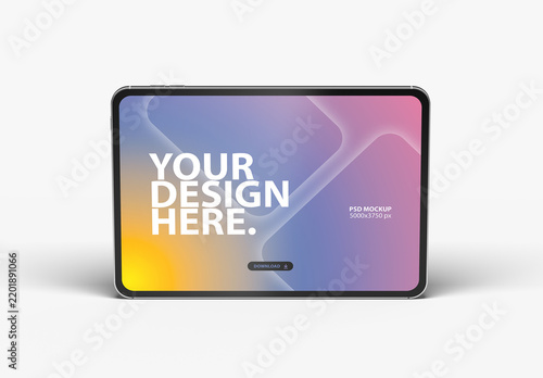 Tablet Mockup standing horizontaly