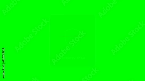 System Security Check Motion Graphic on Green Screen