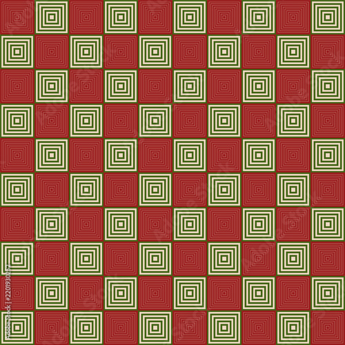 Creative Festive Checkerboard Pattern for Luxury Christmas Packaging.