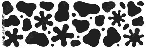 abstract organic blob shapes with liquid amoeba forms for modern contemporary design