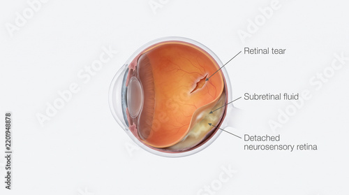 Human Eye Retinal Detachment Anatomy