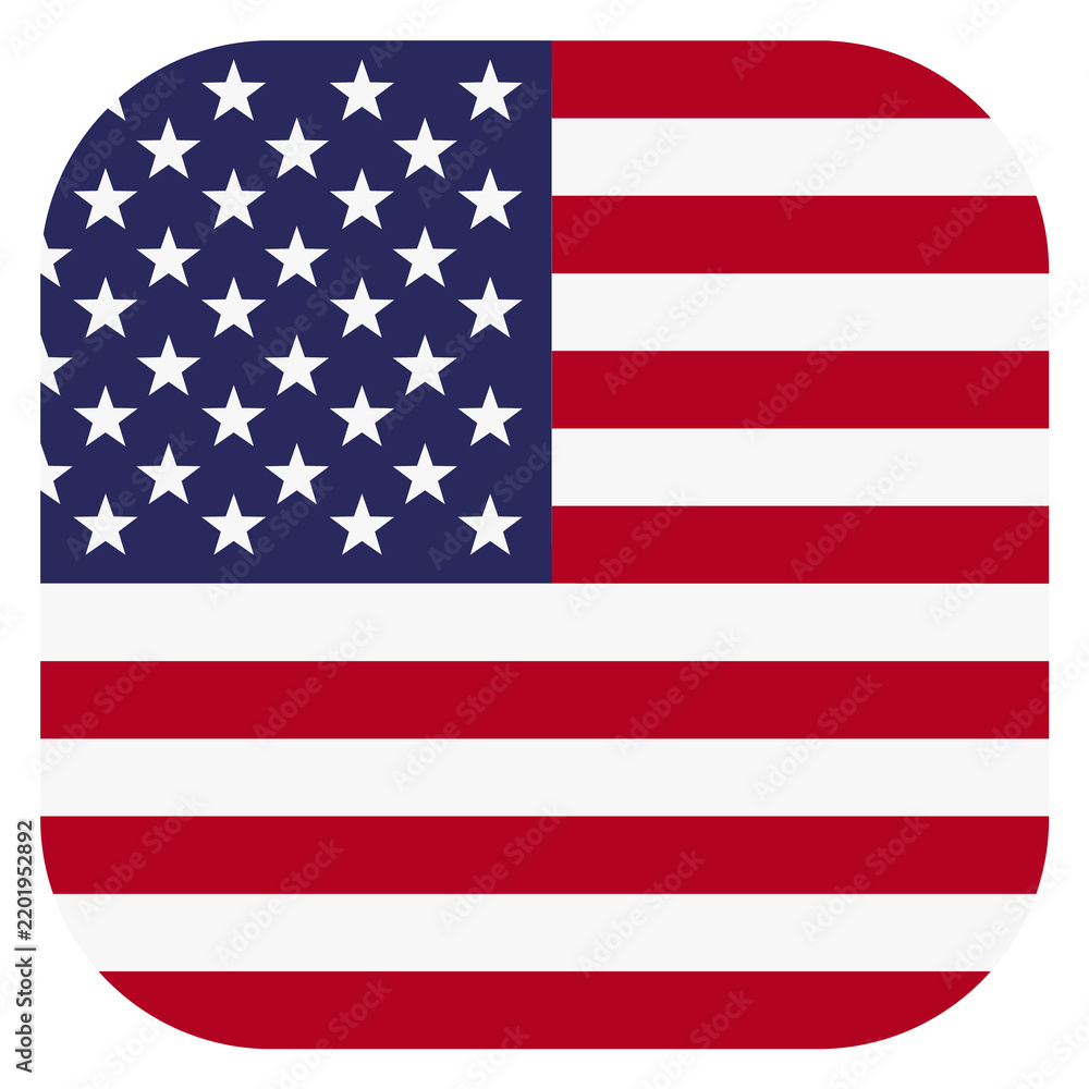 Fototapeta premium Patriotic badge with american flag red blue pattern