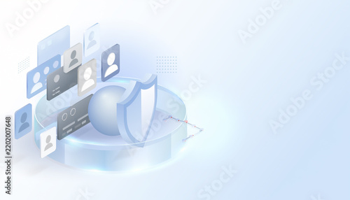AI Privacy and Personal Data Protection Concept
