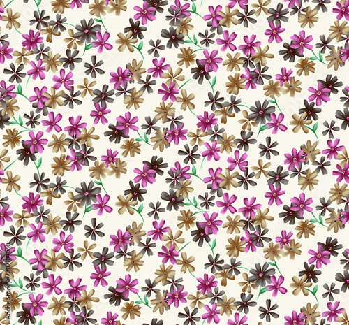 simple floral pattern with small flowers