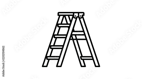A-frame step ladder for domestic and professional use.