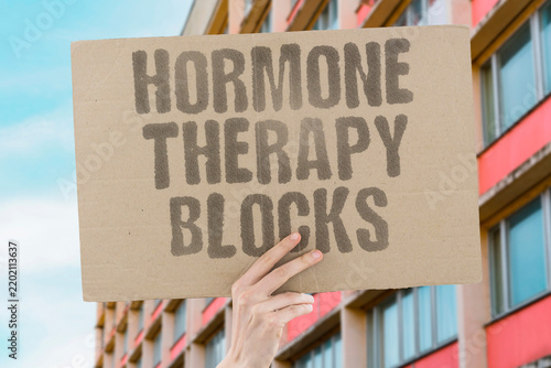Fotografie "Hormone therapy blocks" Medication stopping estrogen fueling tumors