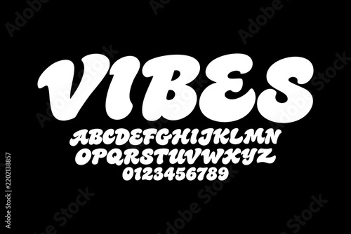 modern retro font design