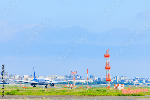 夏の福岡空港　福岡県福岡市