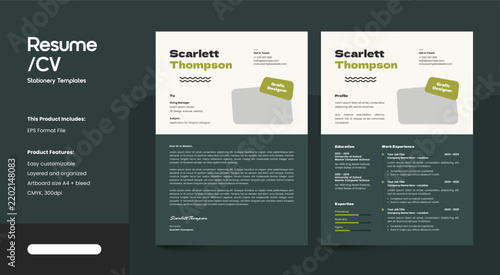 Modern and professional CV Resume Template