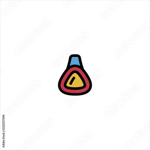 vector illustration of an electric cable