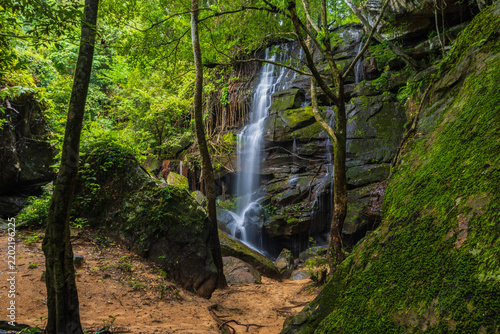 Beautiful waterfall in Phu Wiang National Park, Tad Fah waterfall, Khon Kaen  province, ThaiLand.