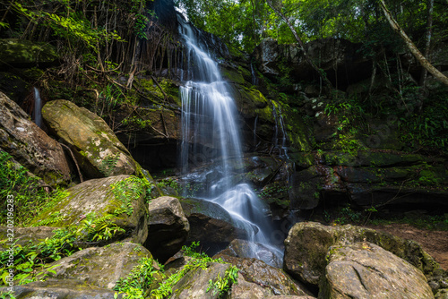 Beautiful waterfall in Phu Wiang National Park, Tad Fah waterfall, Khon Kaen  province, ThaiLand.