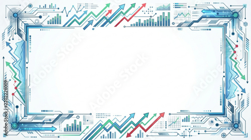 Stock market performance dashboard frame