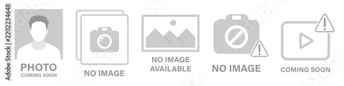 Set No Image Available No image Placeholder graphic indicating that an image is missing or failed to load vector