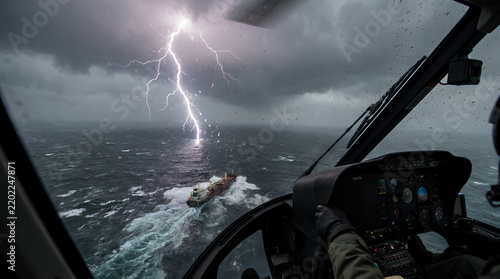 Awe-Inspiring Lightning Over the Sea