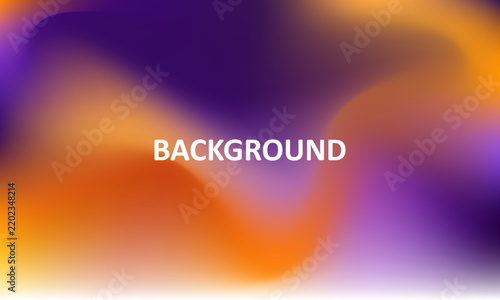 Vibrant purple and orange gradient background, abstract mesh liquid texture vector, colorful blurred wave backdrop for modern digital design