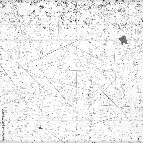 Distressed photocopy texture with grain and noise on a white background