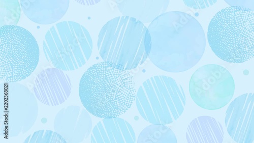 Abstract Circle Pattern Loop Background - blue