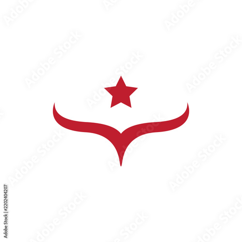  Longhorn Horns and Star Mascot