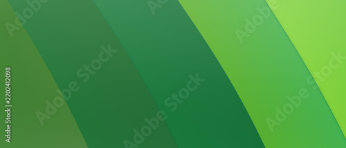 Abstract green diagonal stripes background, modern geometric pattern with layered color bands and soft gradients