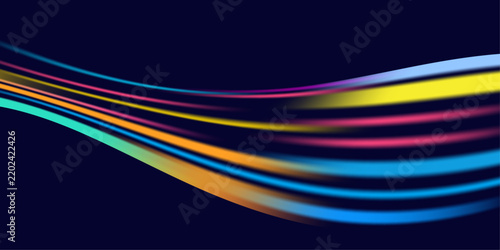 motion light colorful fluid dark background