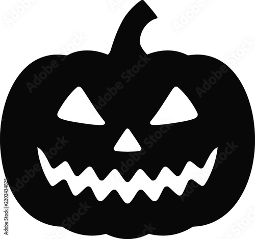 Classic carved jack o lantern face