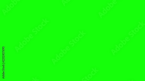 A looping video motion graphic featuring a red grungy denied rubber stamp on a bright chroma key green screen background for video editing overlays.
