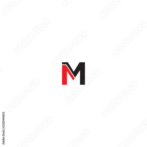 m m letter vector logo design