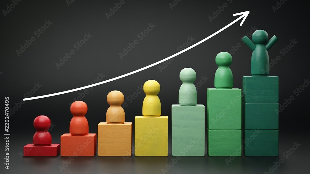 Obraz premium Business Growth and Revenue Increase Concept