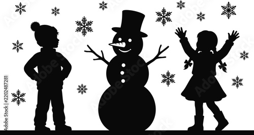 Evergreen Tree Silhouette Vector Illustration