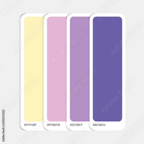colorful color palette vector design template