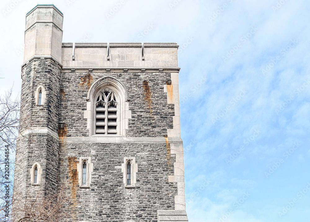 Obraz premium Colonial stone wall tower, Toronto