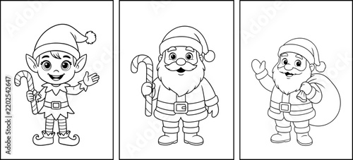 Santa Claus Waving Christmas Holiday Character