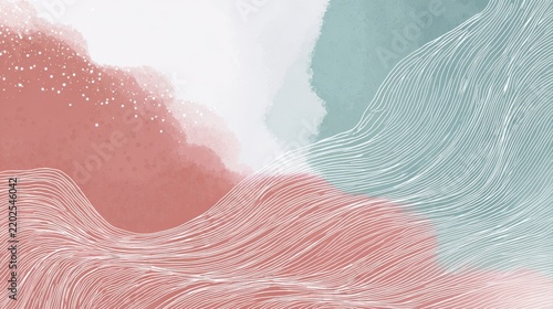 Premium background design with white line pattern (texture) in luxury pastel colour. Abstract horizontal vector template for business banner, formal backdrop, prestigious voucher, luxe invite